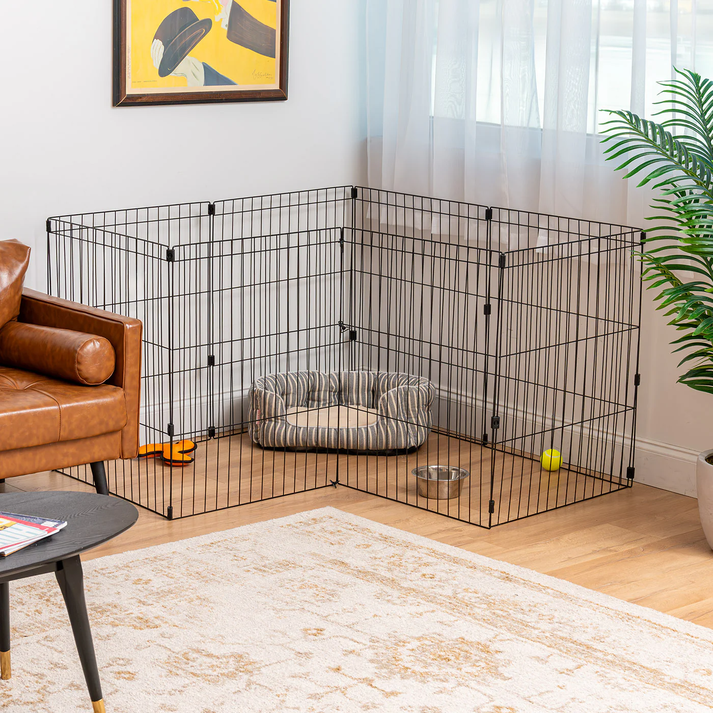 Wire Pet Playpen, Small Medium Dog - Image 14