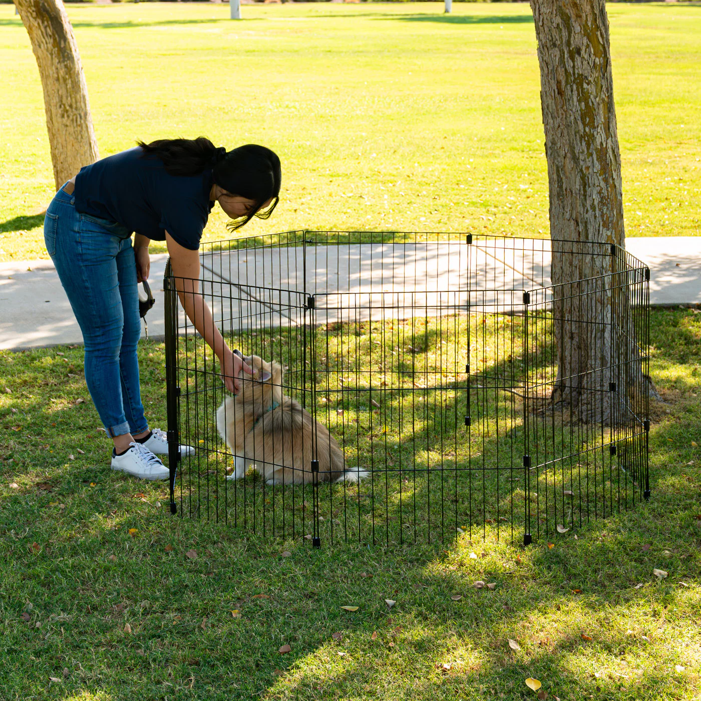 Wire Pet Playpen, Small Medium Dog - Image 16