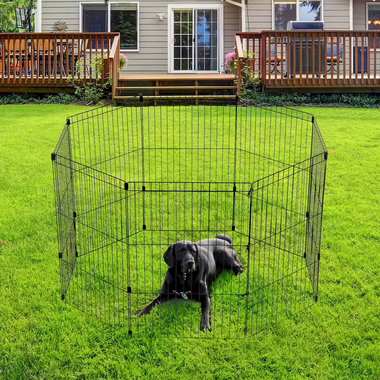 Wire Pet Playpen, Small Medium Dog - Image 21