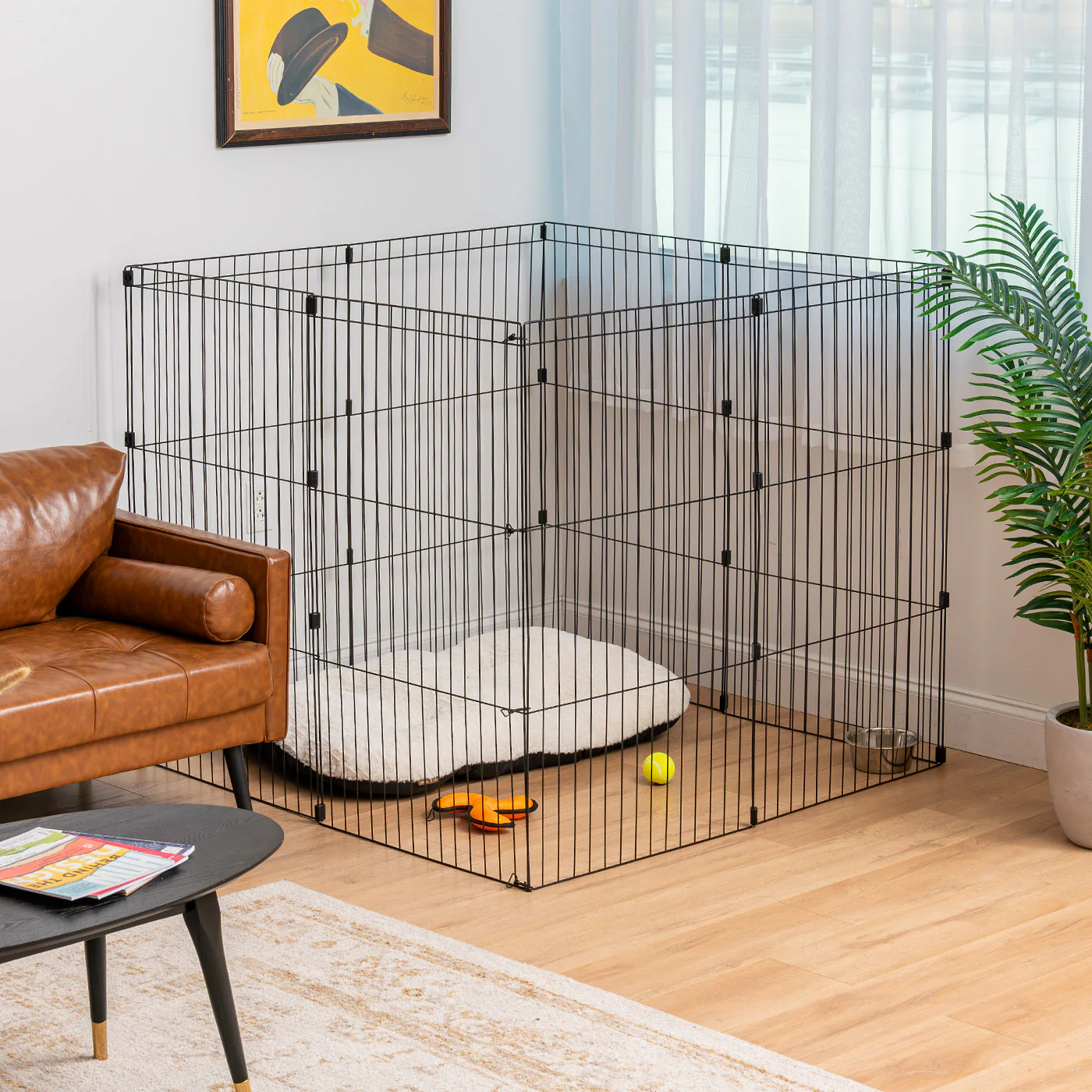 Wire Pet Playpen, Small Medium Dog - Image 25