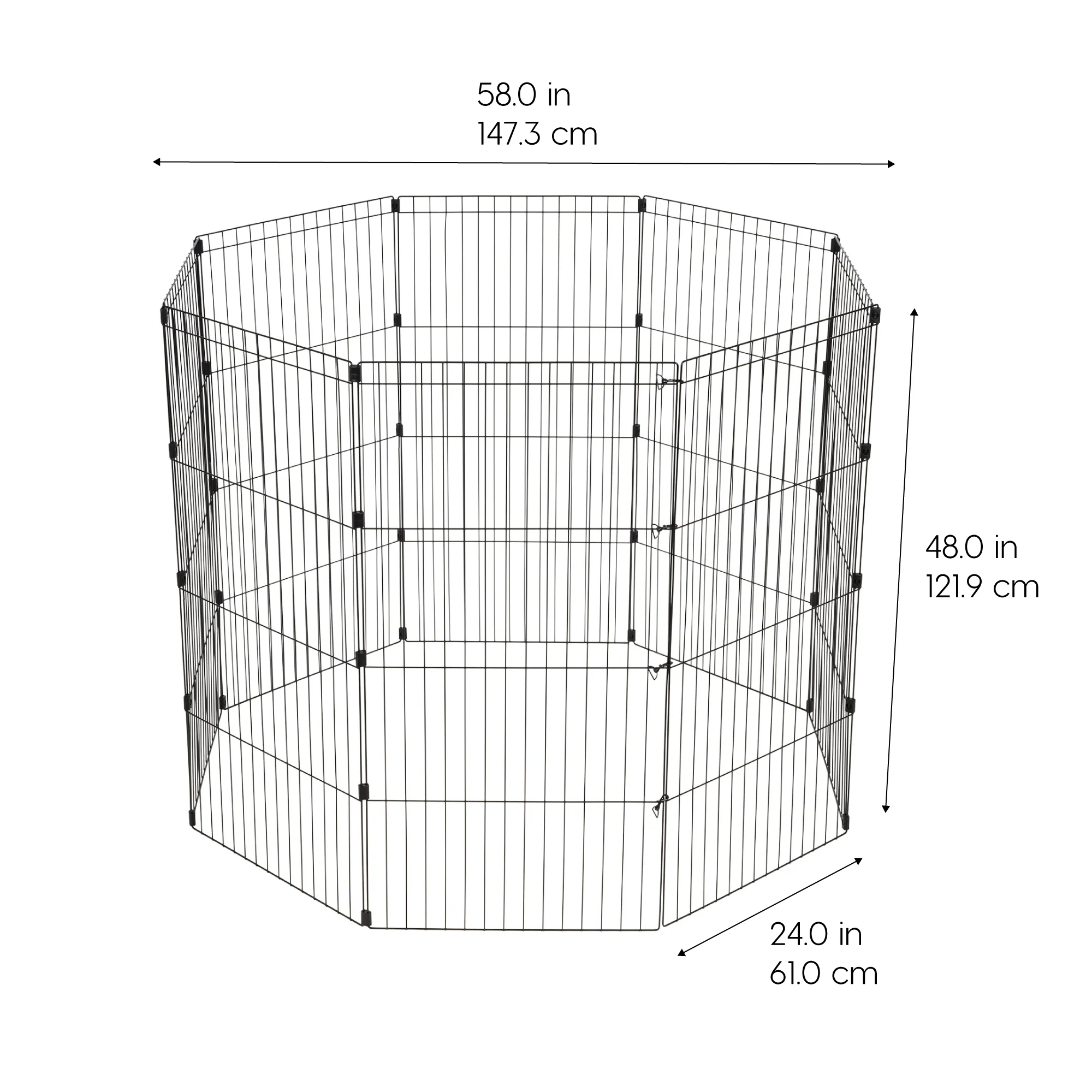 Wire Pet Playpen, Small Medium Dog - Image 28