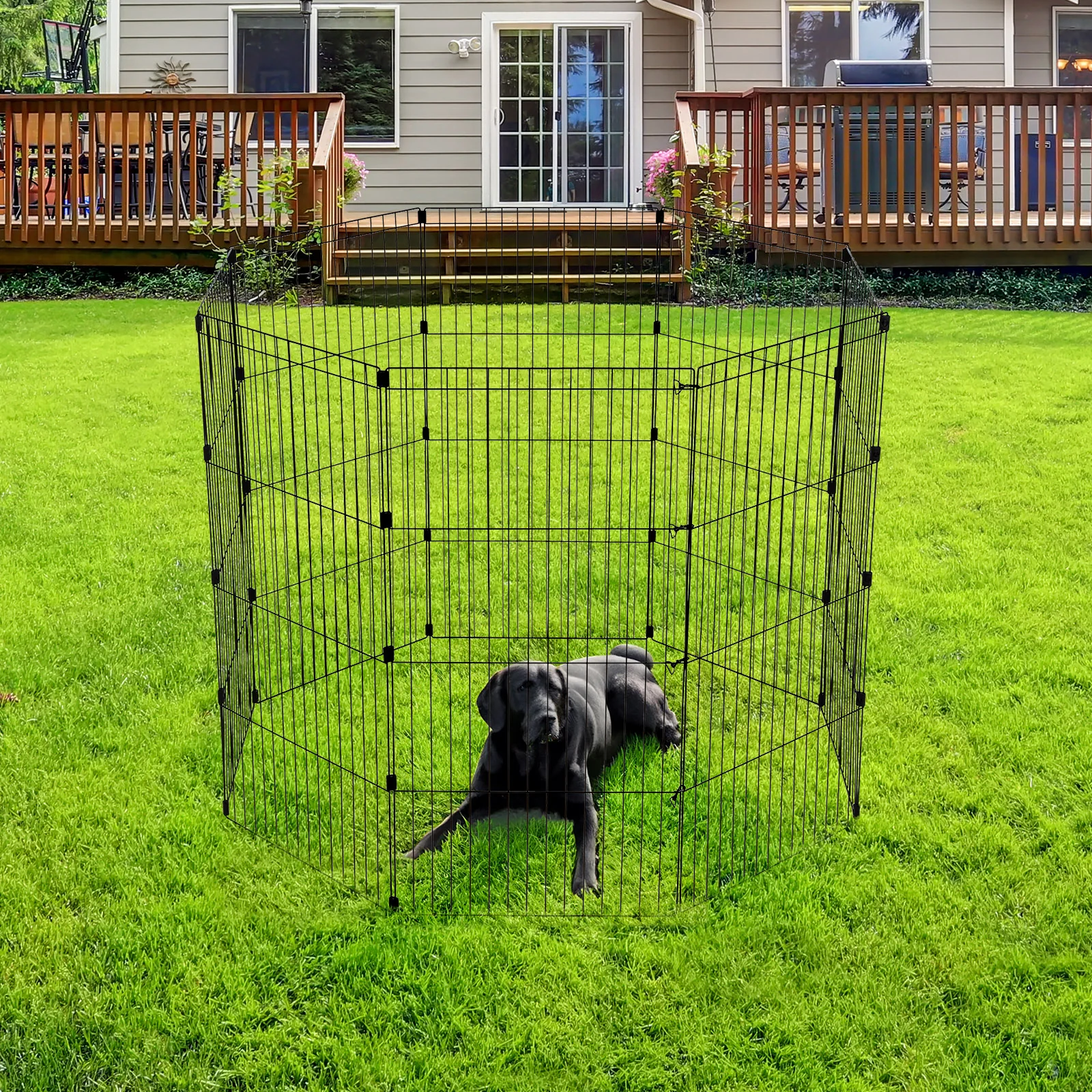 Wire Pet Playpen, Small Medium Dog - Image 29