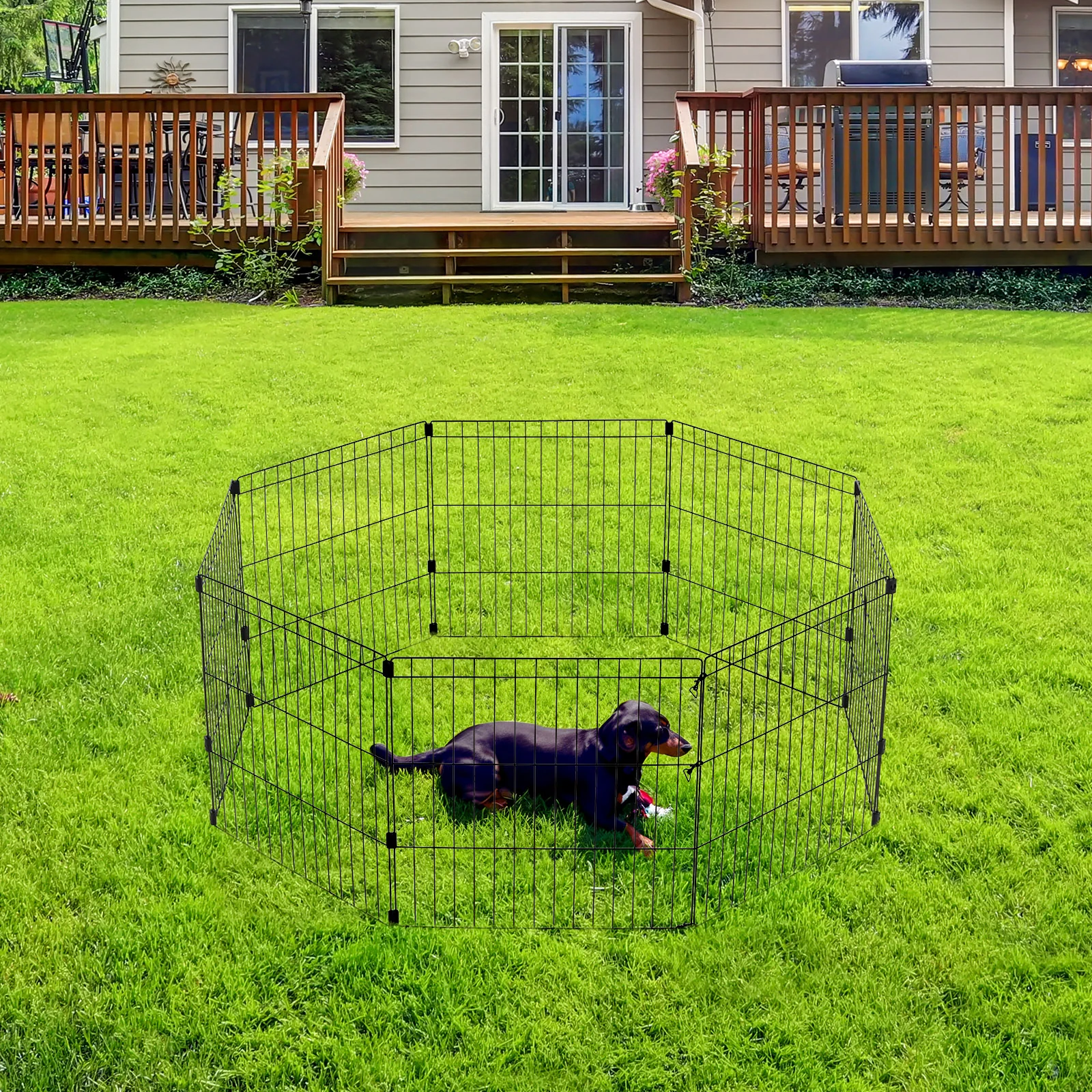 Wire Pet Playpen, Small Medium Dog - Image 7