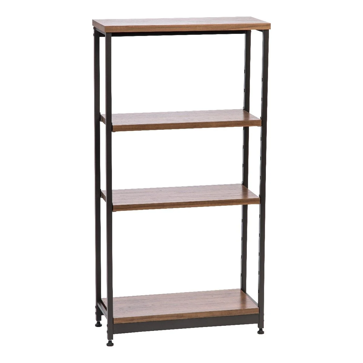 Wood and Metal Shelf - 4 Tier - Tall Narrow - Image 3