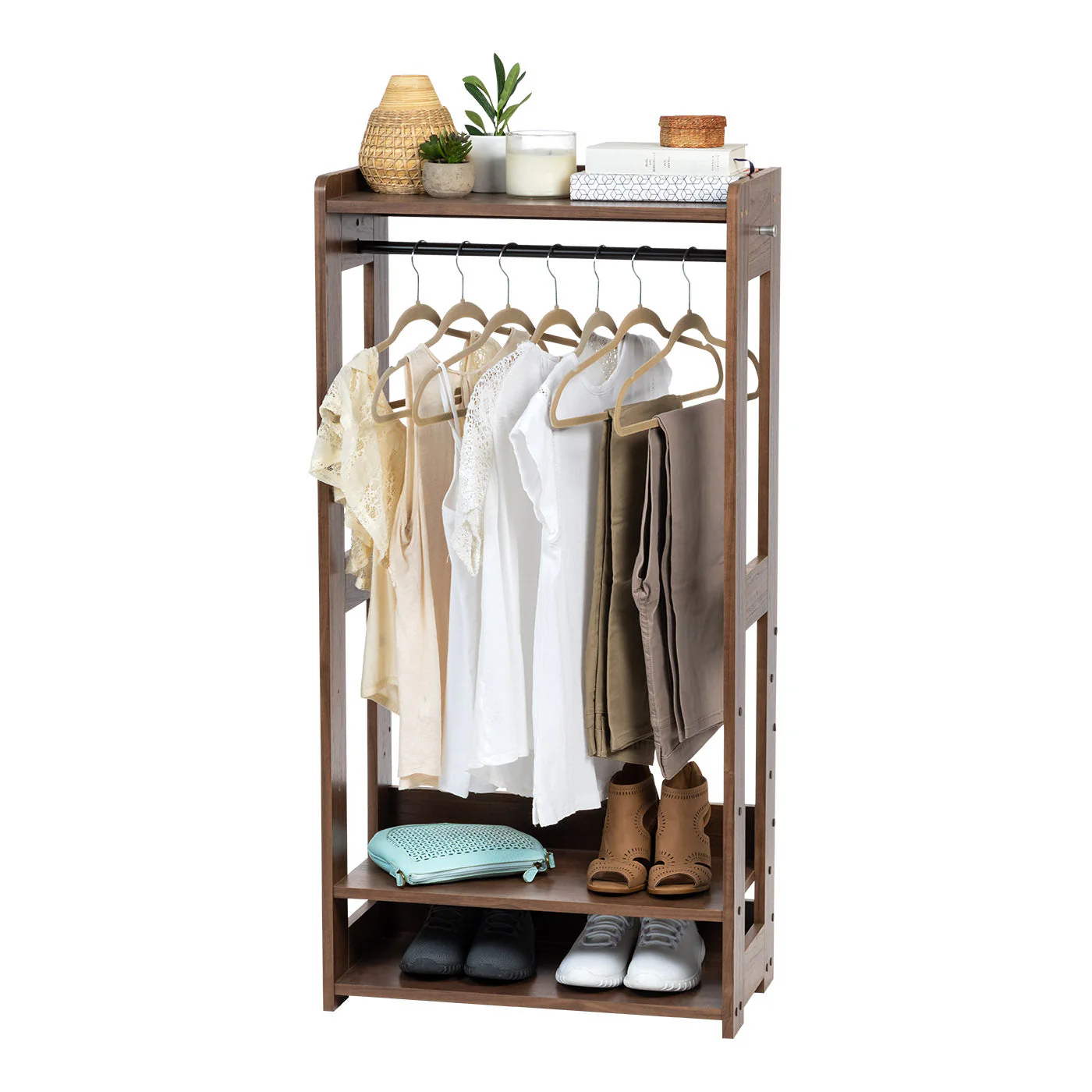 Wood Garment Rack - Compact - Image 2
