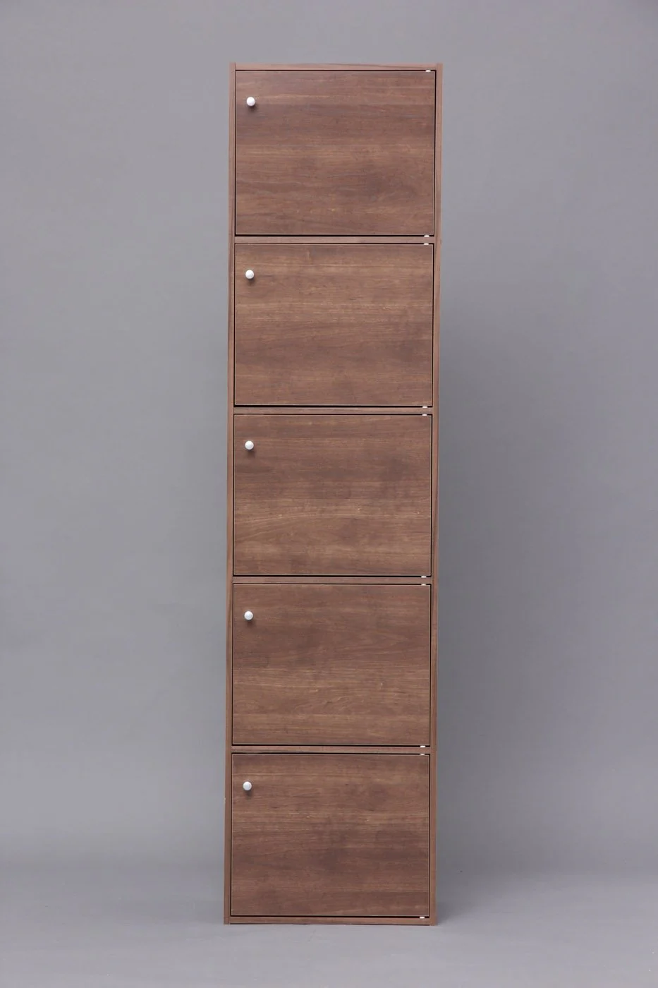 Wood Storage Shelf 5 Tiers with 5 Doors - Image 13