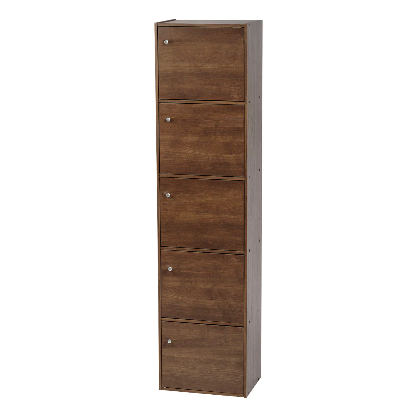 Wood Storage Shelf 5 Tiers with 5 Doors - Image 17
