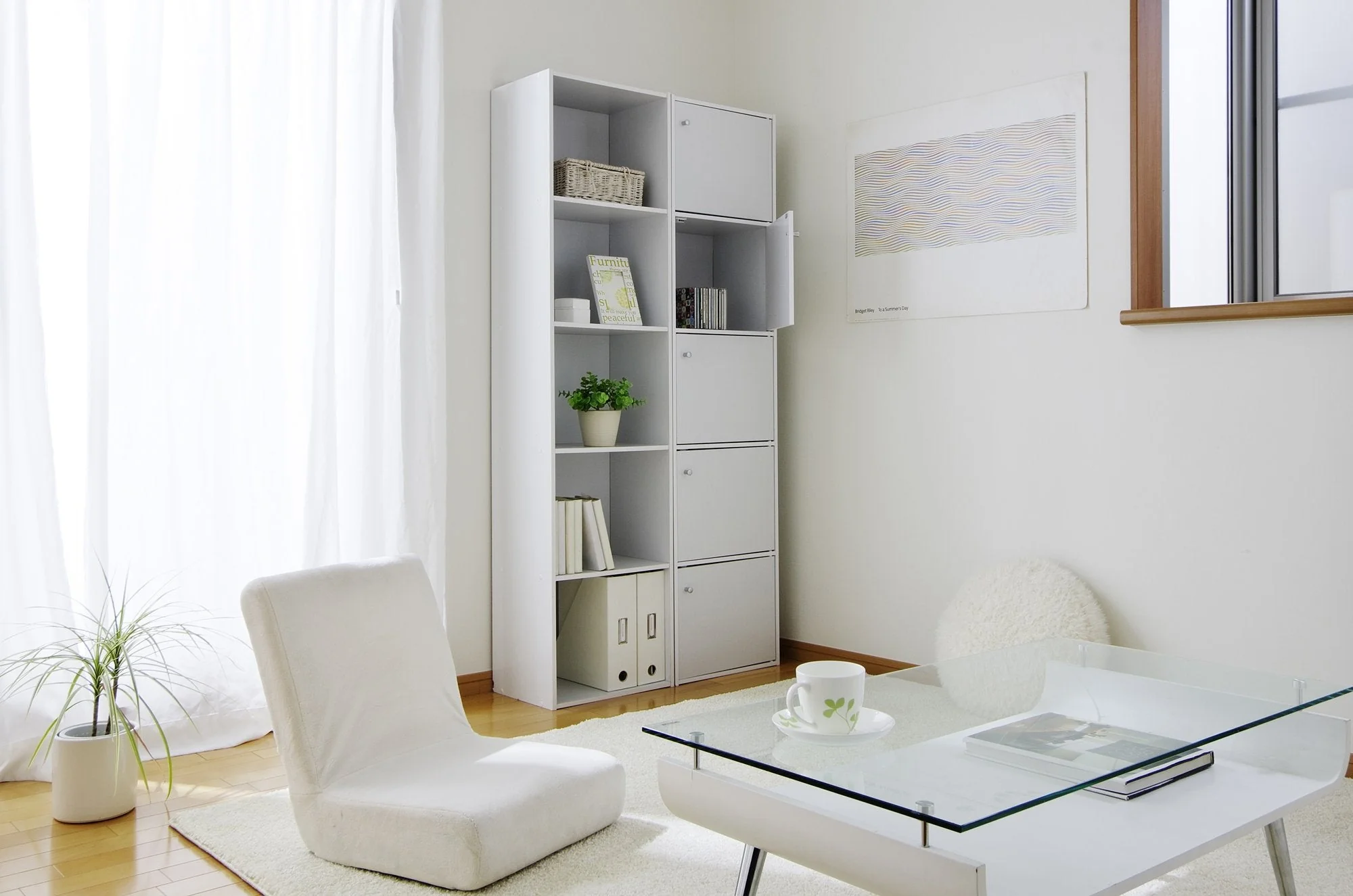 Wood Storage Shelf 5 Tiers with 5 Doors - Image 8