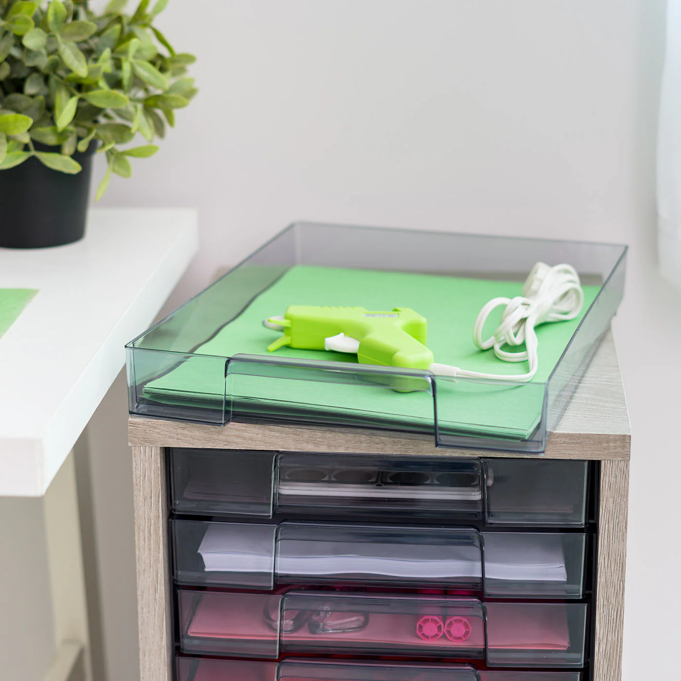 Wooden Floor Case  Desk Organizer, Multifunctional Storage, Office Supply Drawers Cart - Image 13
