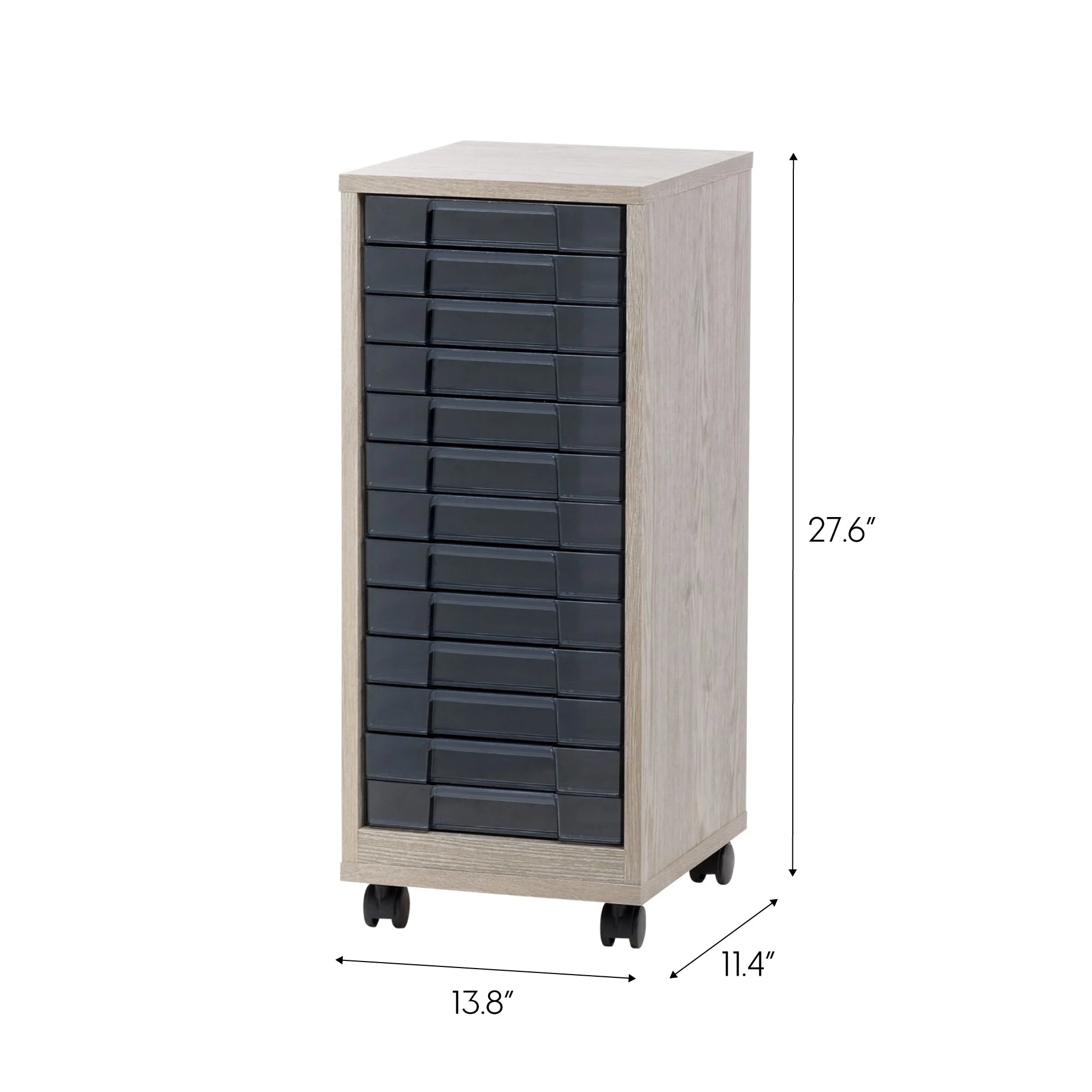 Wooden Floor Case  Desk Organizer, Multifunctional Storage, Office Supply Drawers Cart - Image 17