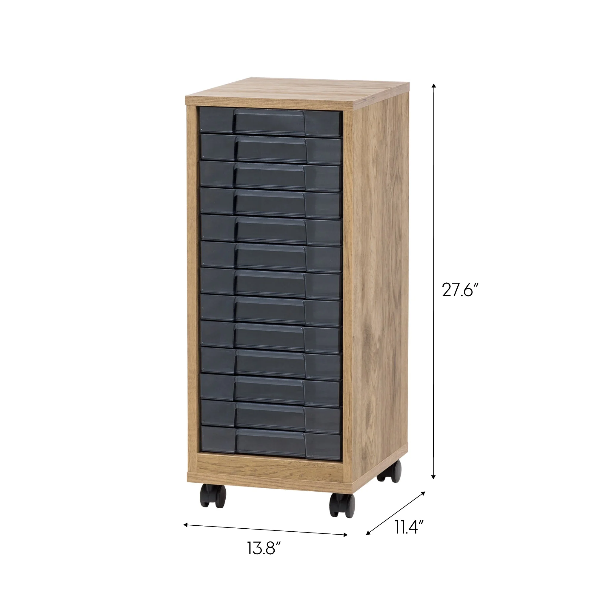 Wooden Floor Case  Desk Organizer, Multifunctional Storage, Office Supply Drawers Cart - Image 9