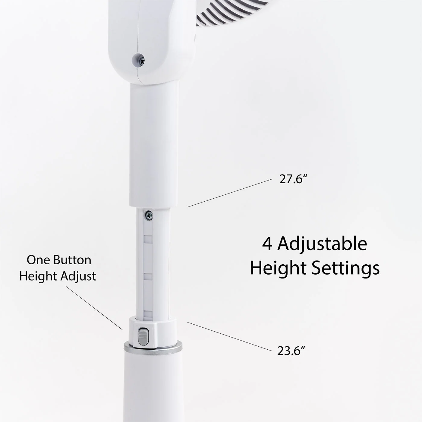 WOOZOO® 360 Standing Fan - 360° Oscillation, Quiet DC motor, Remote - Image 4