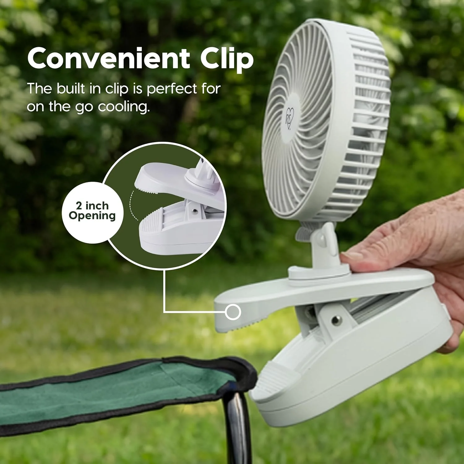 WOOZOO®  5" Battery Operated Clip On Fan - Image 5