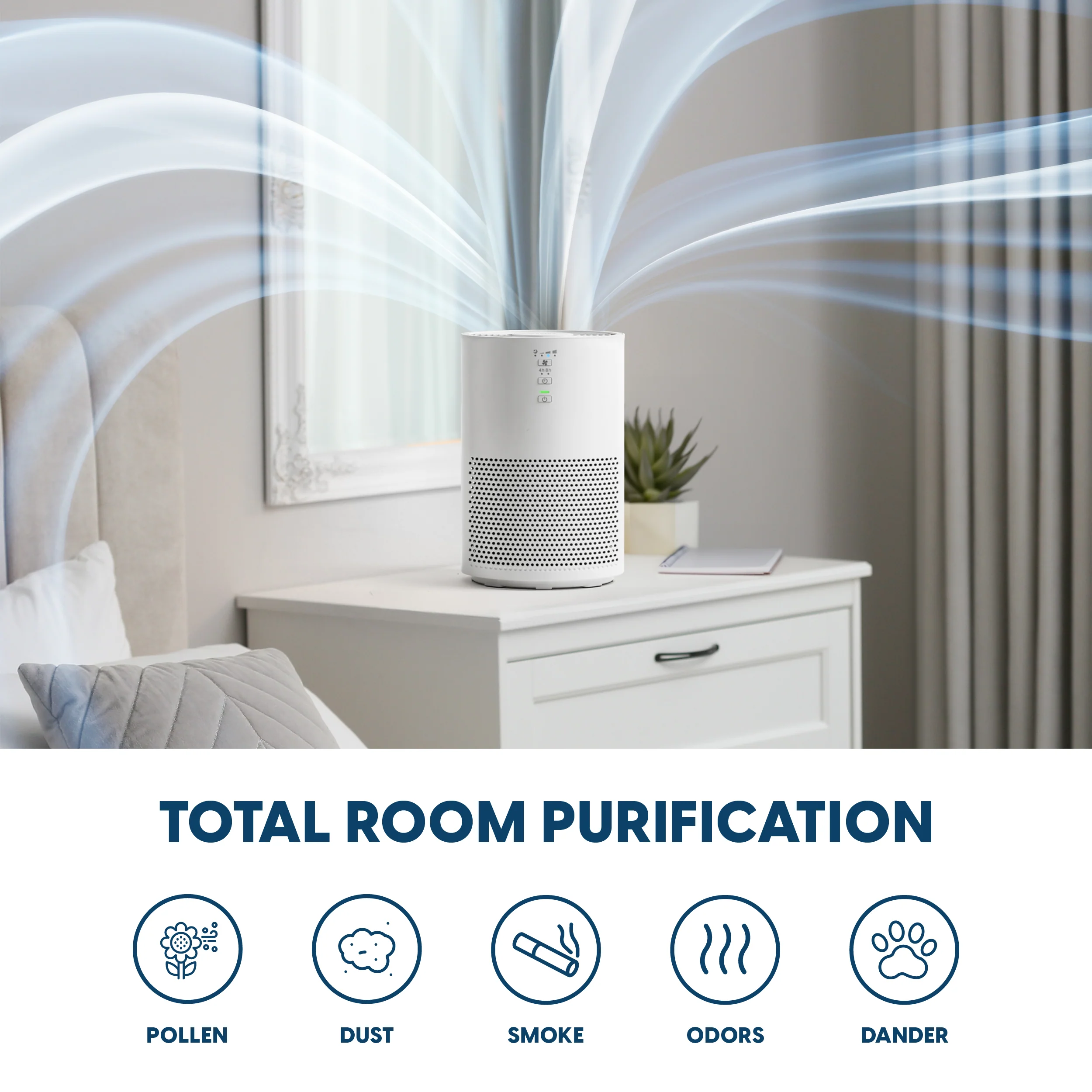 WOOZOO® Air Purifier – HEPA Filter for Medium Rooms - Image 3