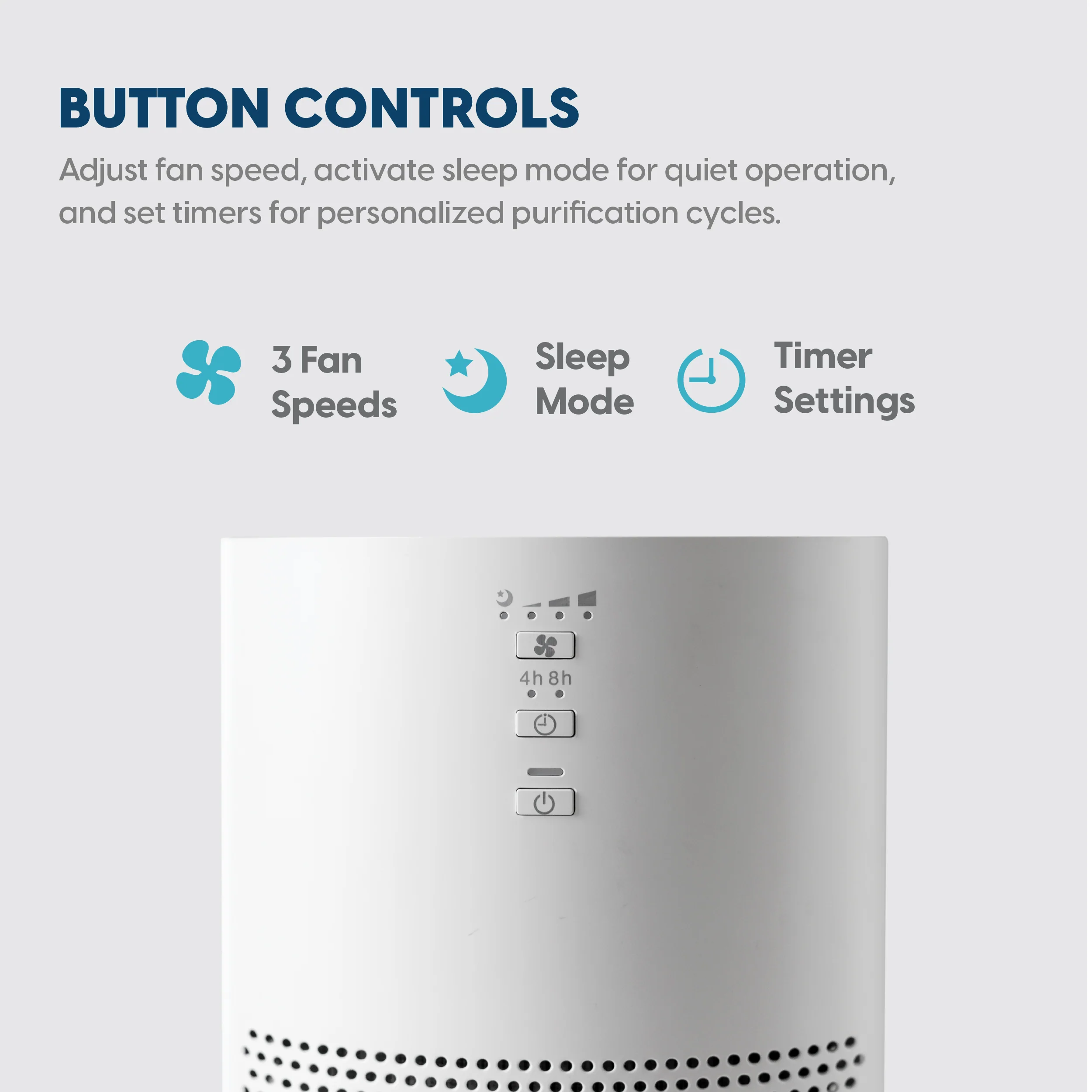 WOOZOO® Air Purifier – HEPA Filter for Medium Rooms - Image 4