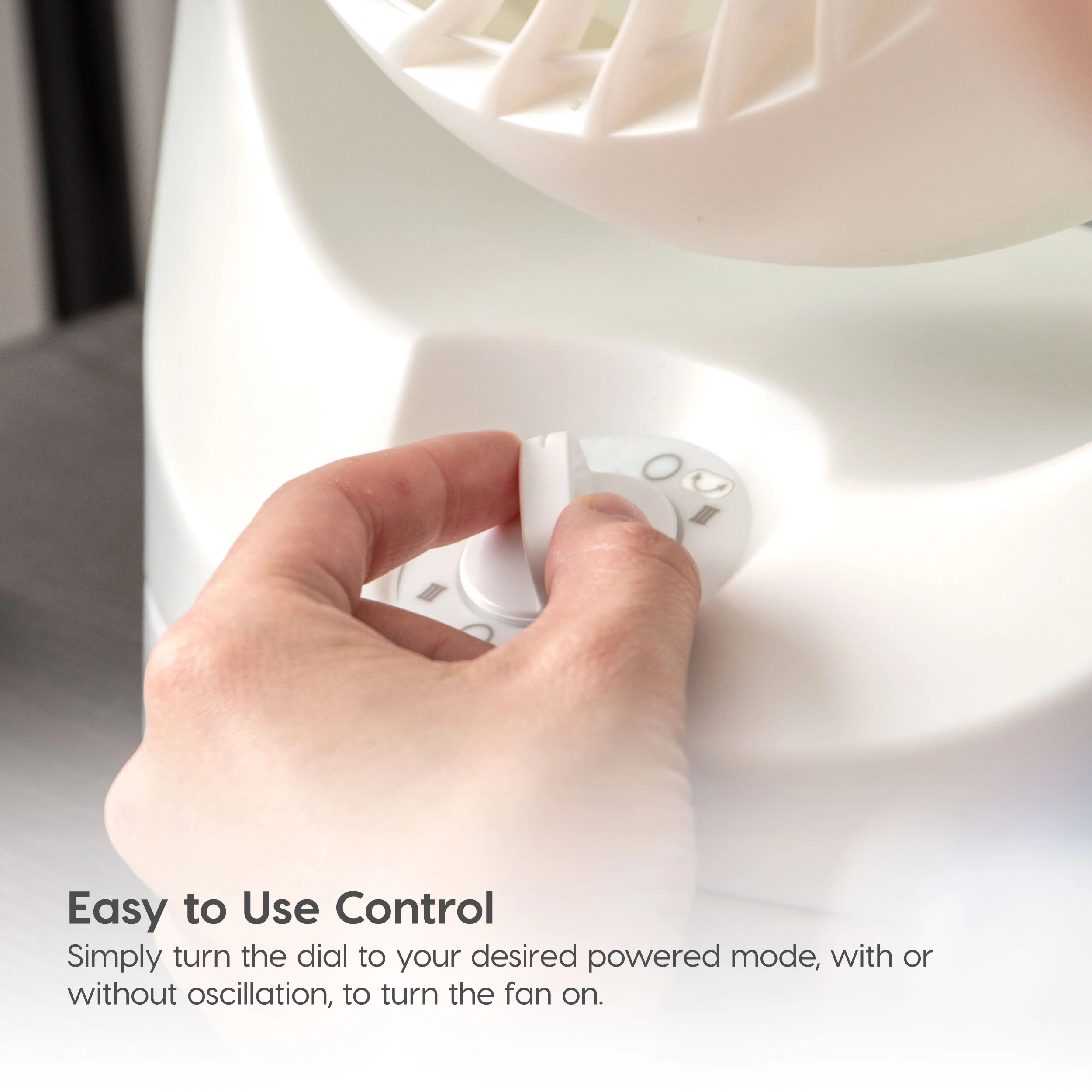 WOOZOO® Desk Fan – Quiet, Oscillating, 3-Speed Air Circulator - Image 5