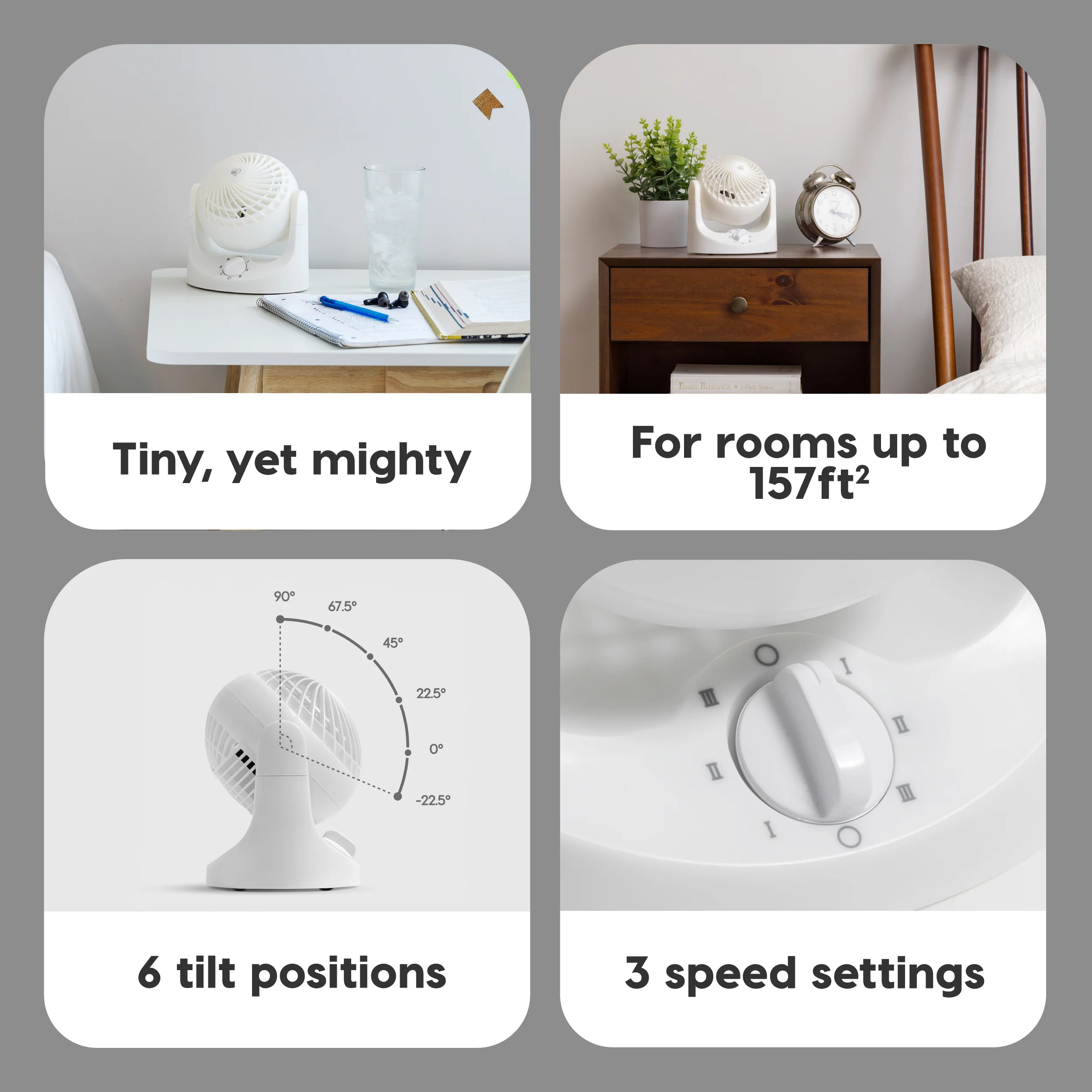 WOOZOO® HE10 - Small Table Fan - Image 13