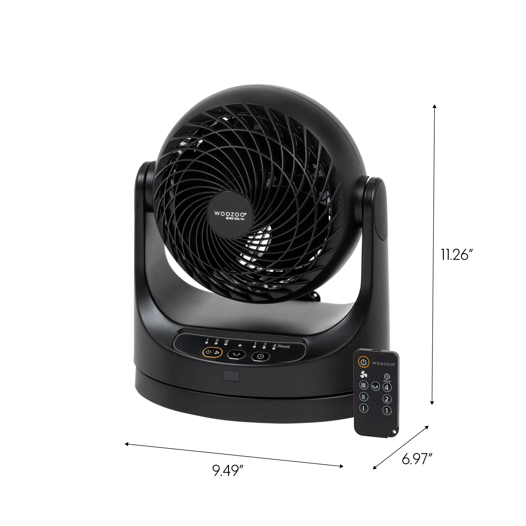 WOOZOO® HE15R Desk Fan – Quiet, Oscillating with Remote & Tilt - Image 11
