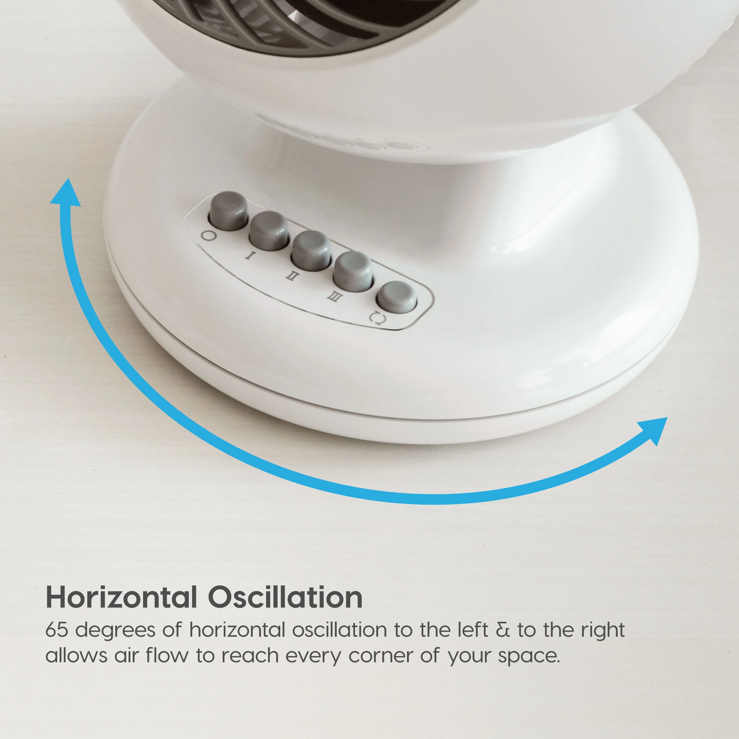 WOOZOO® M15U Compact Oscillating Circulating Fan - Image 8