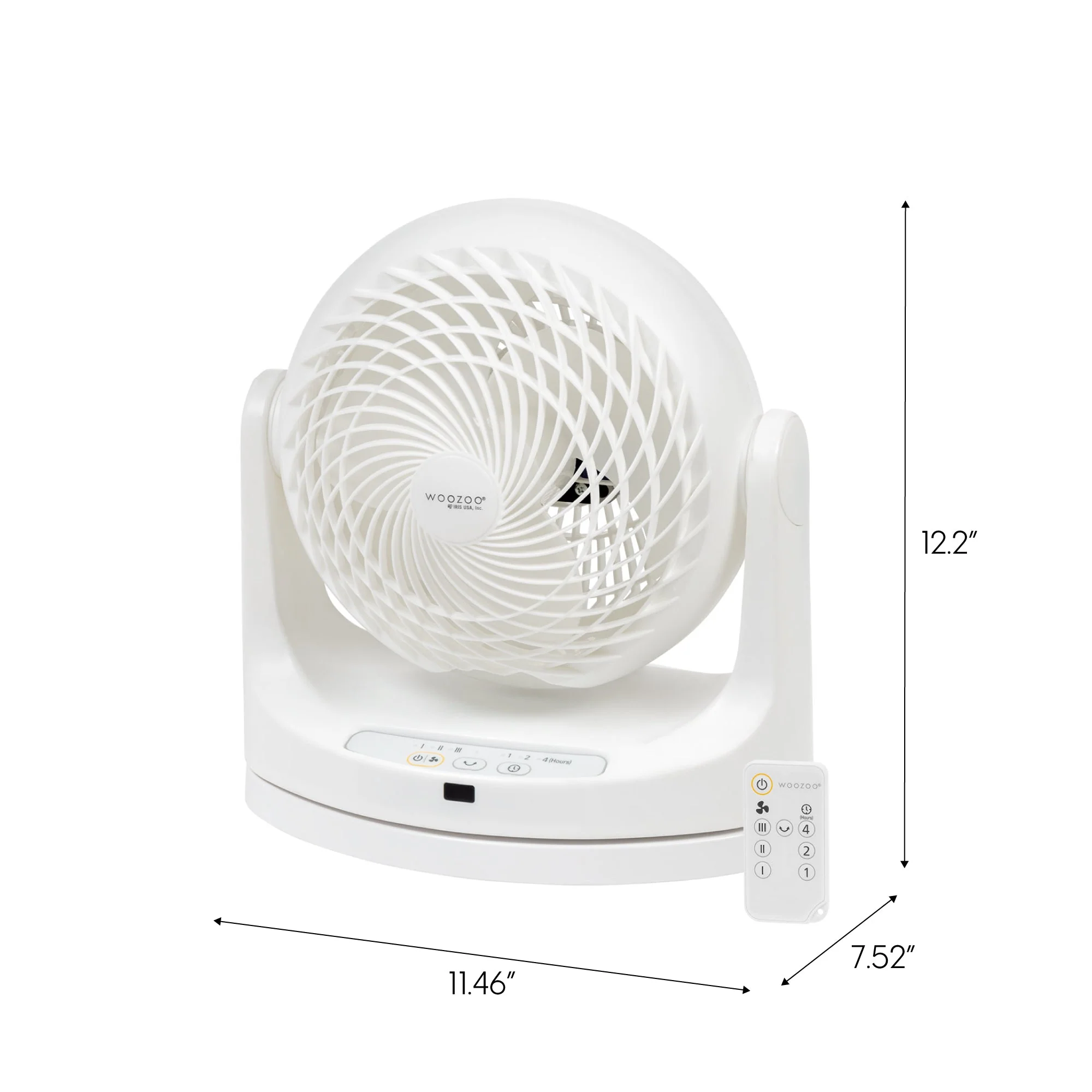 WOOZOO® Macaron Fan Large - Horizontal Oscillation, 360° Vertical Tilt, Remote - Image 12