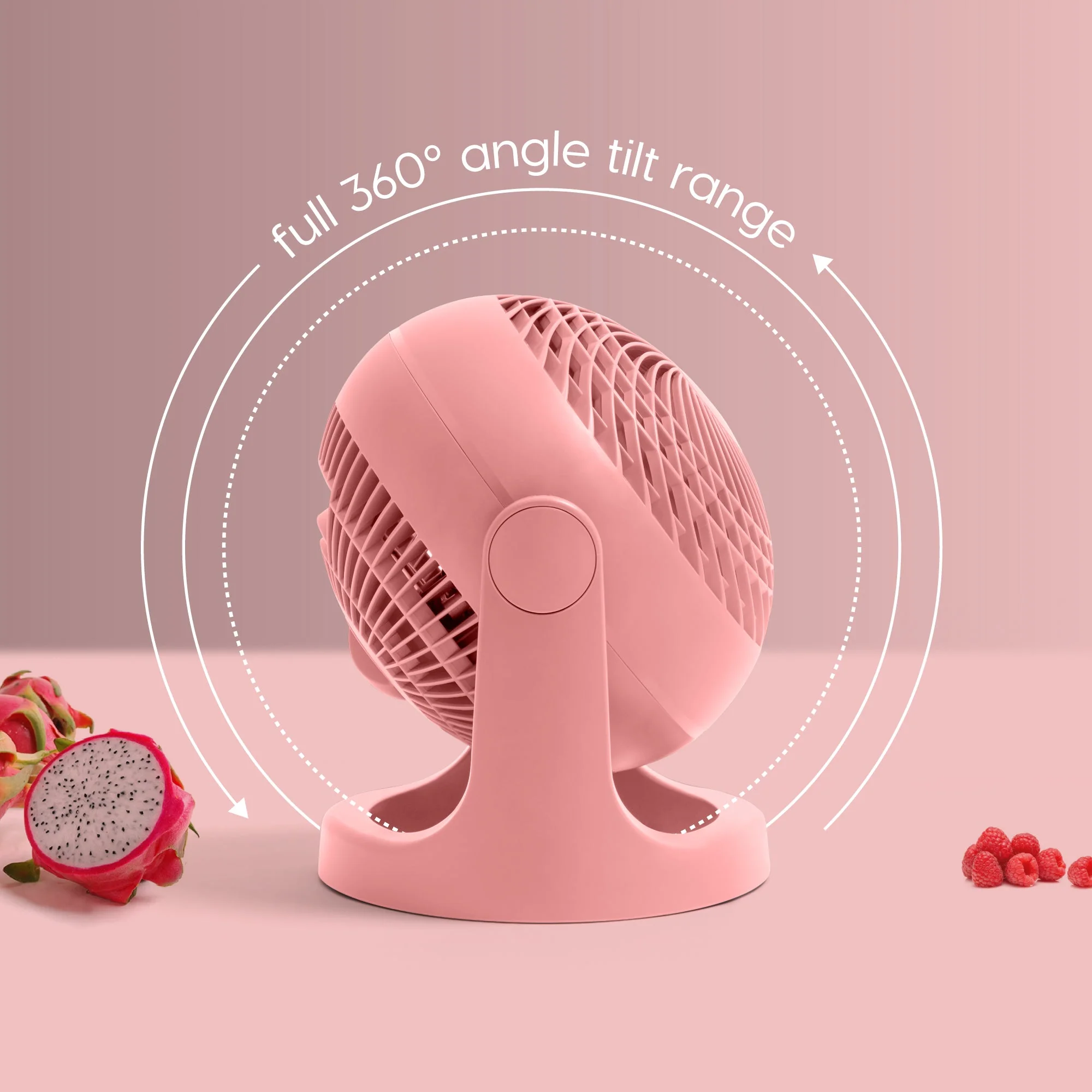 WOOZOO® Macaron Fan Large - Non-Oscillation, 360° Vertical Tilt - Image 42