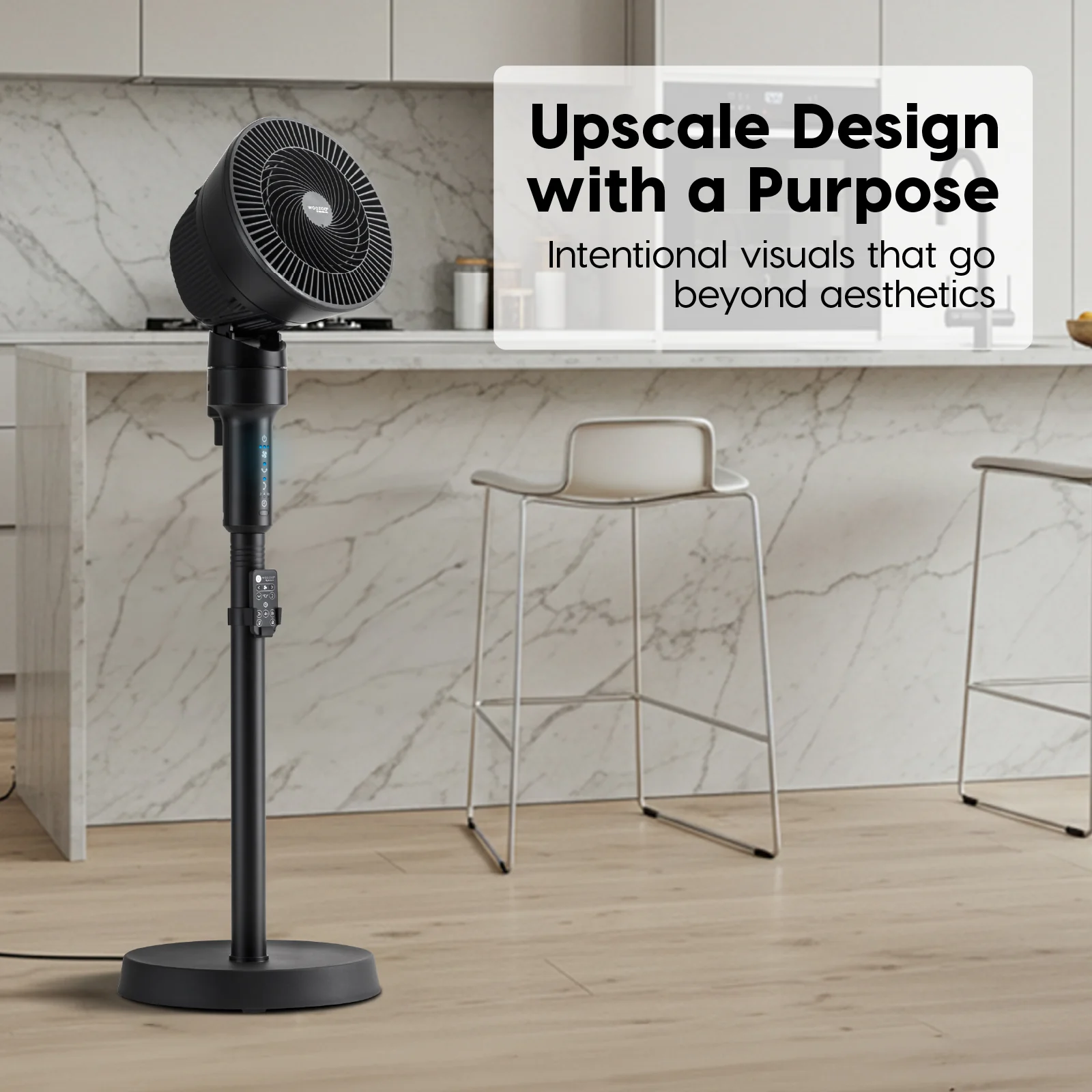 WOOZOO® Pedestal Standing Fan with 5.9" 3-Wing Blade - Image 9