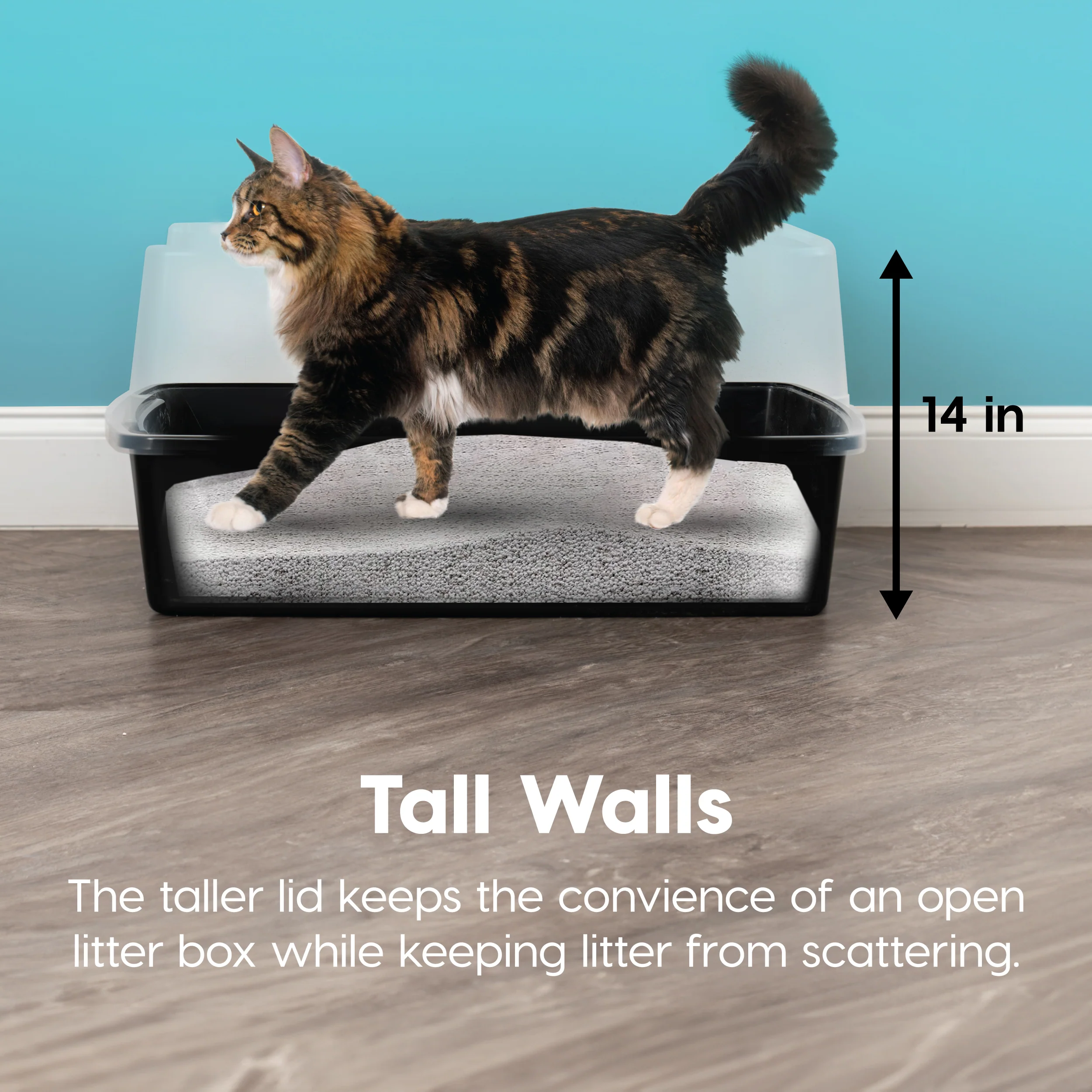 XXL Cat Litter Box with Litter Scoop - Image 11