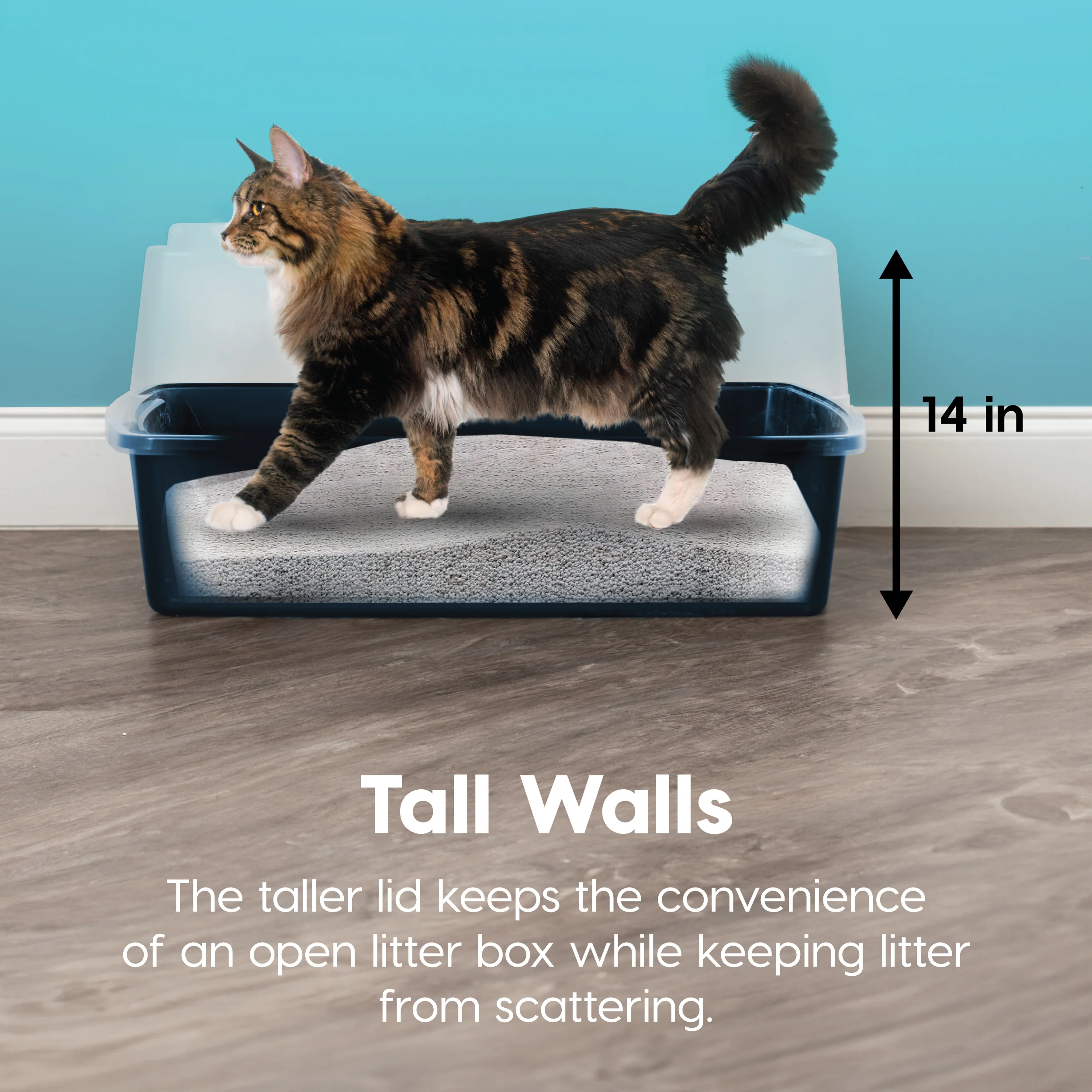 XXL Cat Litter Box with Litter Scoop - Image 5